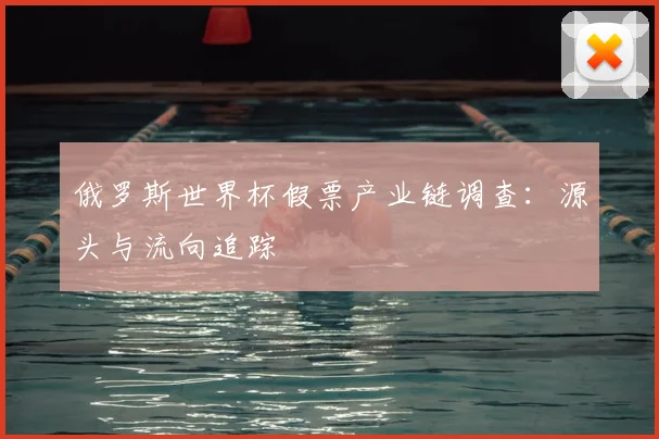 俄罗斯世界杯假票产业链调查：源头与流向追踪